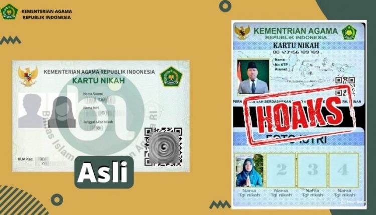 Beredar Kartu Nikah Hoaks, Berikut Penjelasan Kemenag
