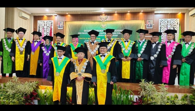 Pengukuhan Guru Besar UIN Saifuddin Zuhri Purwokerto. (dok. Kemenag)