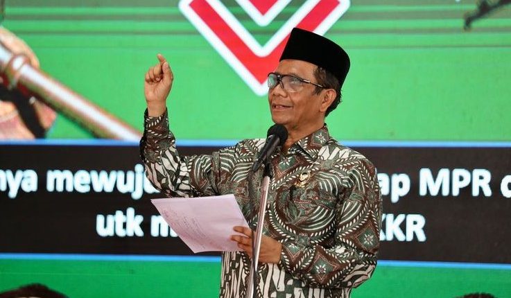 Bareng Kiai PBNU, Mahfud Bahas Penyelesaian HAM Tahun 1965