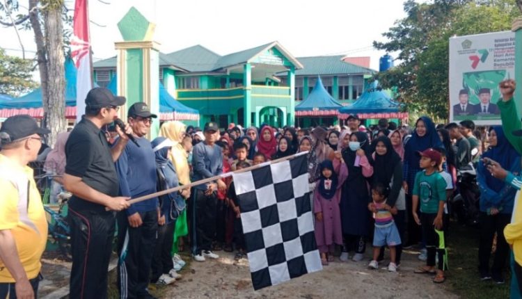 Sambut HAB, Kemenag Aceh Singkil Gelar Jalan Sehat Kerukunan