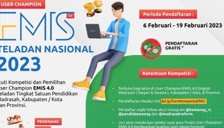 Tingkatkan Mutu Pendidikan, Kemenag Selenggarakan Kompetisi User Champion EMIS Teladan 2023